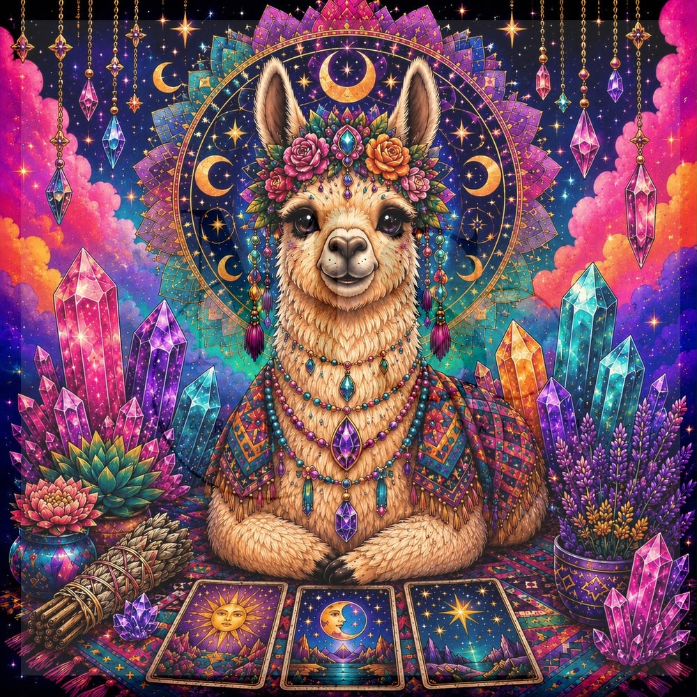 Llama Lumina © 50x50 by Puttiluxe