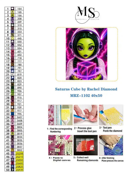 Saturns Cube © 40x50 by Rachel Diamond