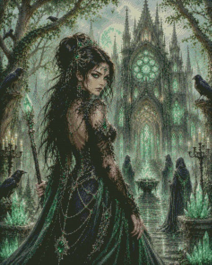 The Emerald Witch Queen © 60x75 by CrazyLoneWolf