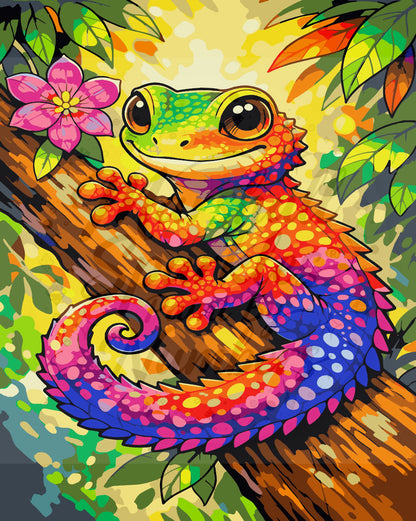 Rainbow Gekko MS009 © 40x50