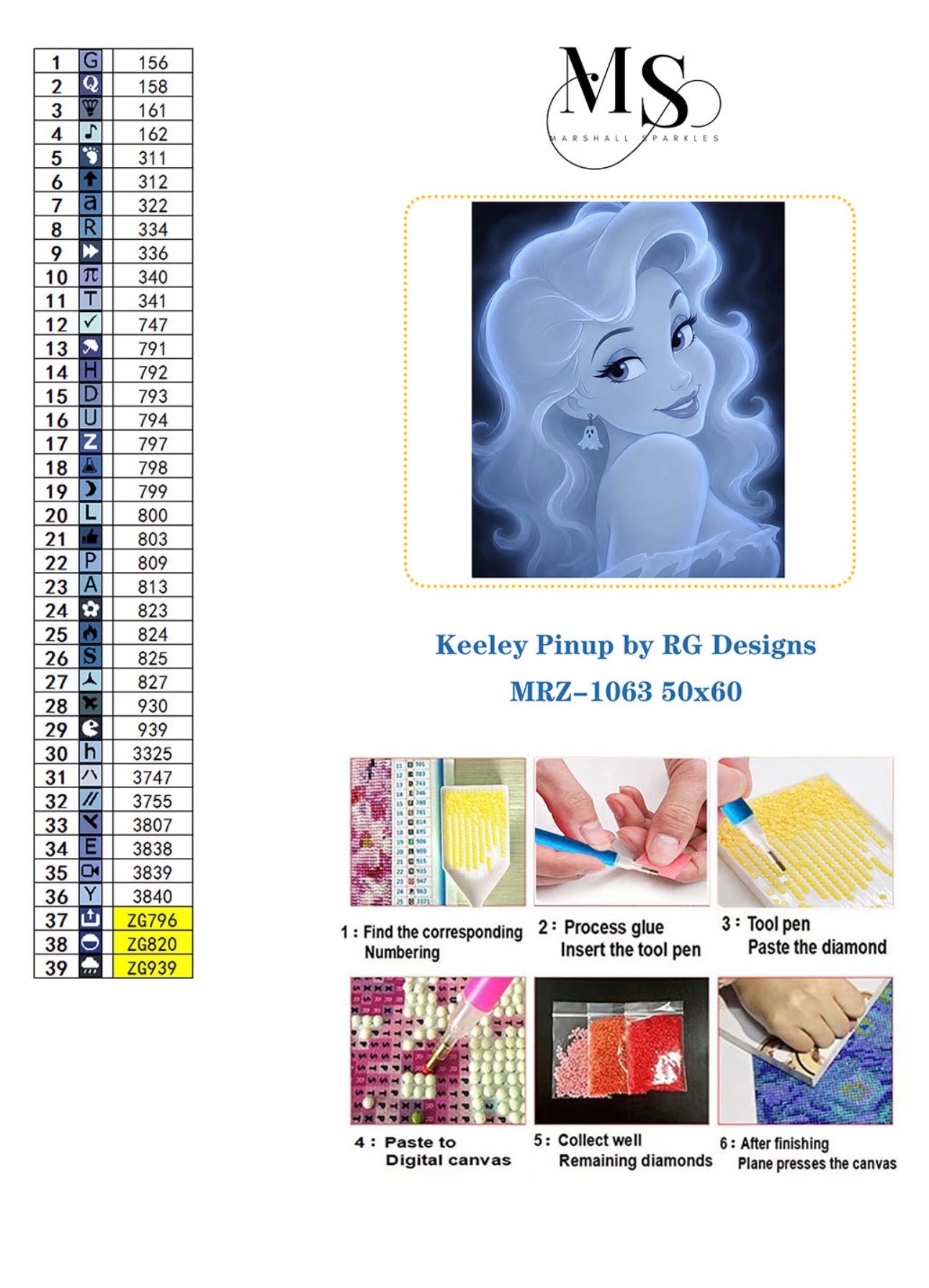 Keeley Pinup  © 50x60 by RG Designs