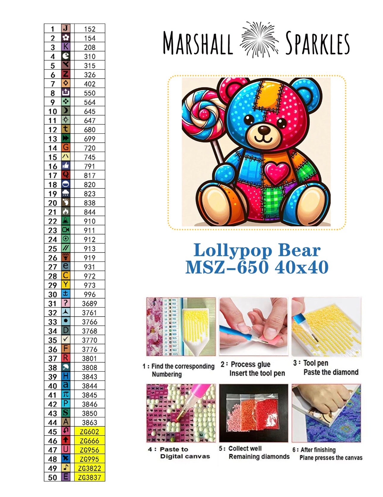 Lollypop Bear ©  40x40 (print to order)