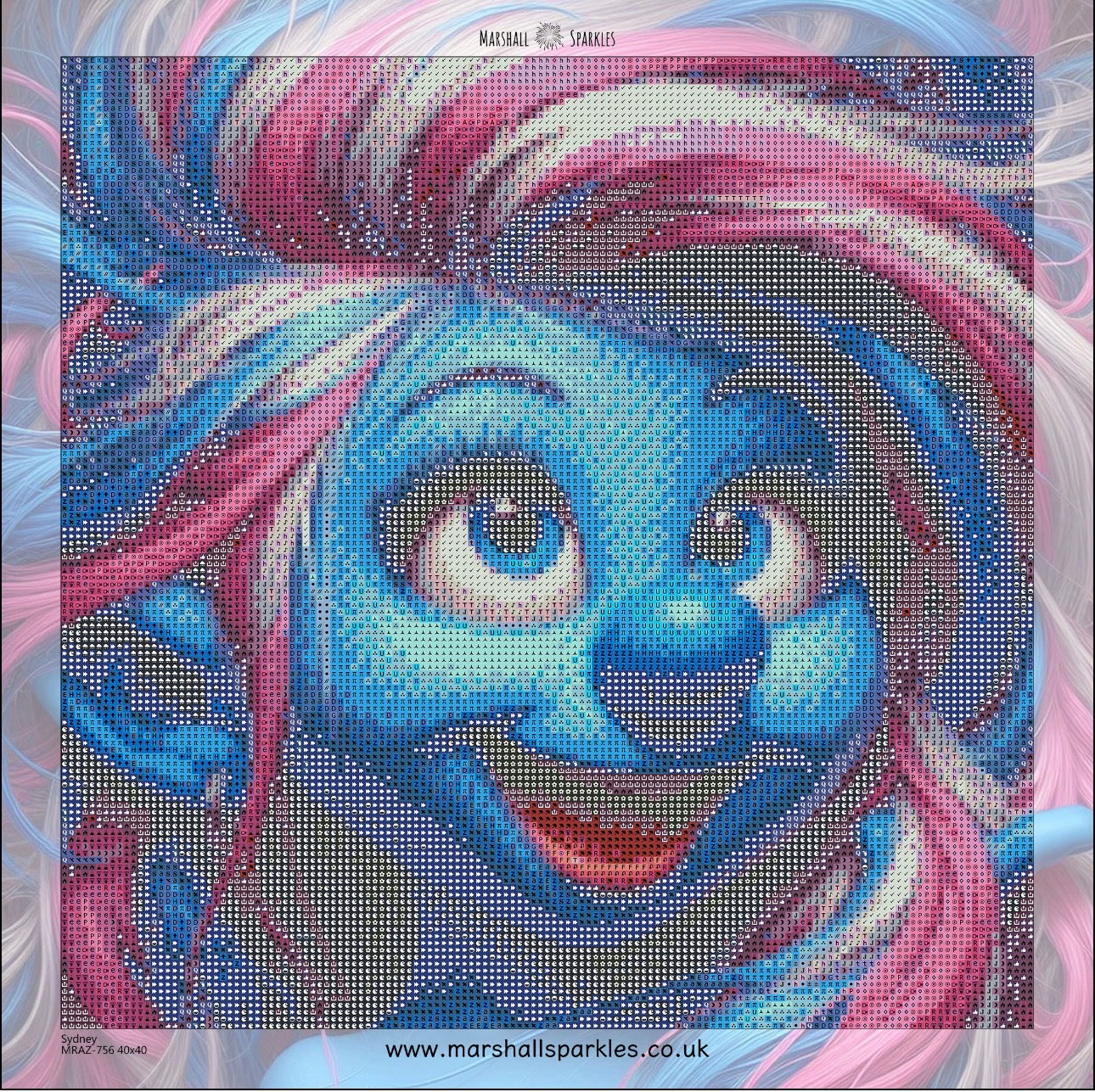 Sydney © 40x40 includes Fairy & AB drills (print to order)