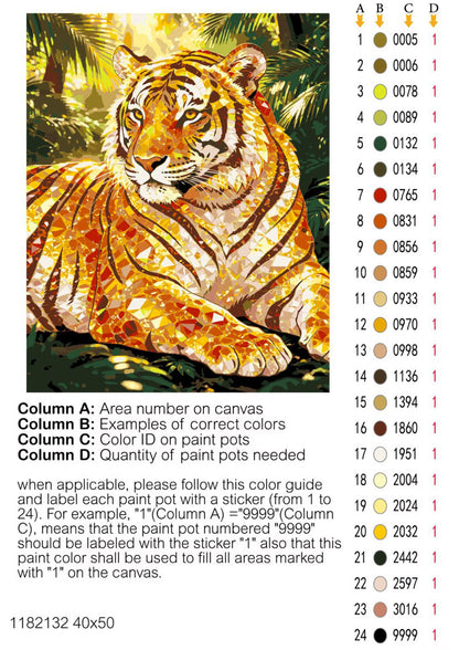 The Shining Jungle Tiger © 40x50