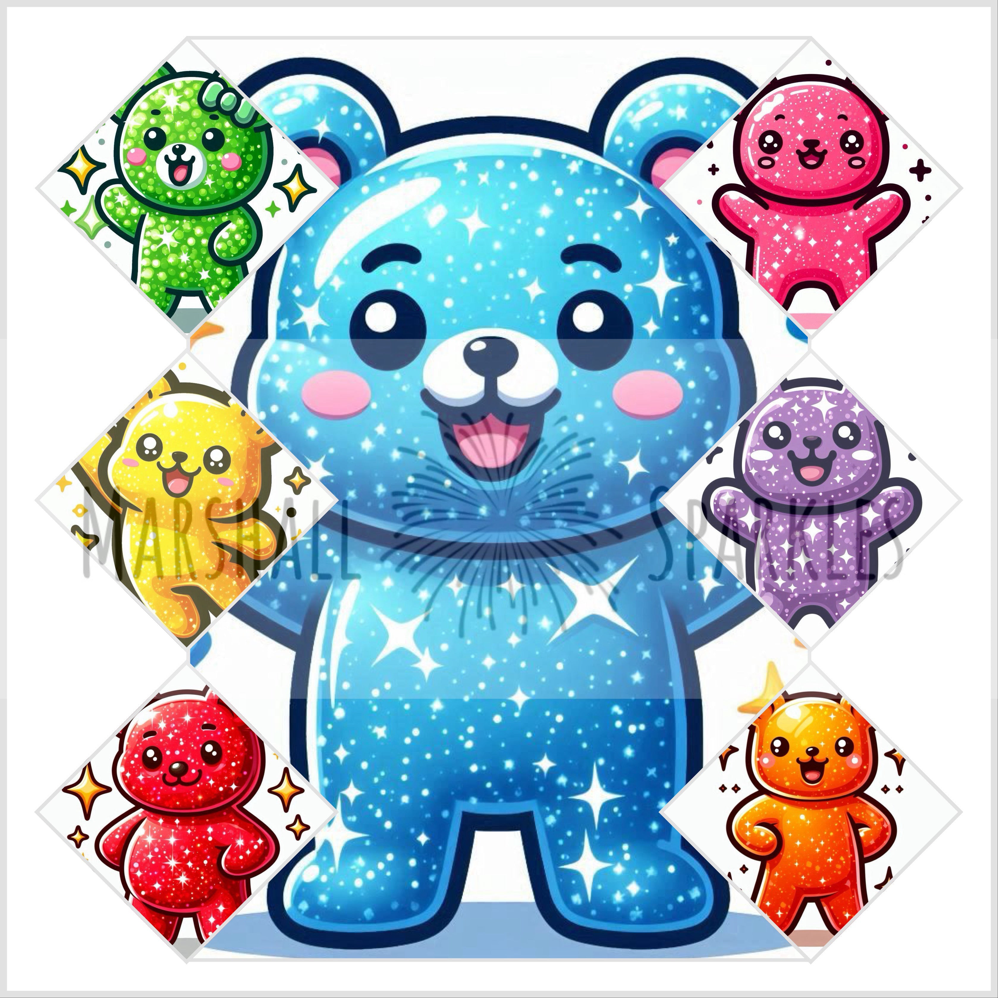 Gummy Bears box 30x30 – Marshall Sparkles