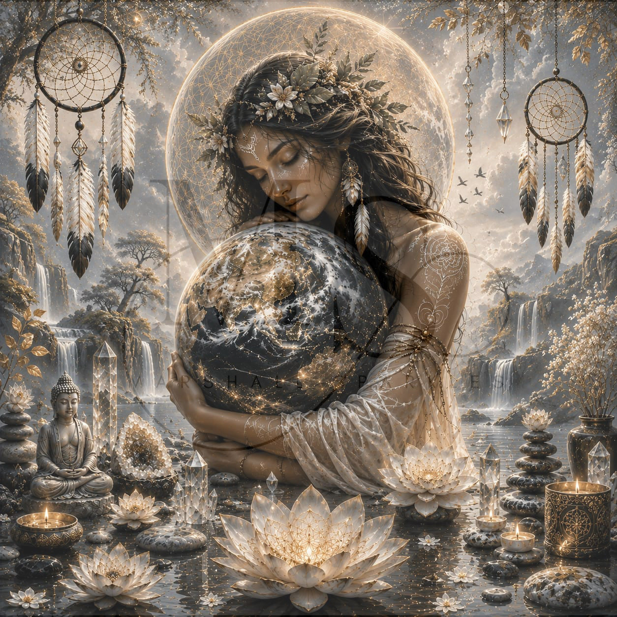 Mother Earth's Embrace © 60x60 by CrazyLoneWolf