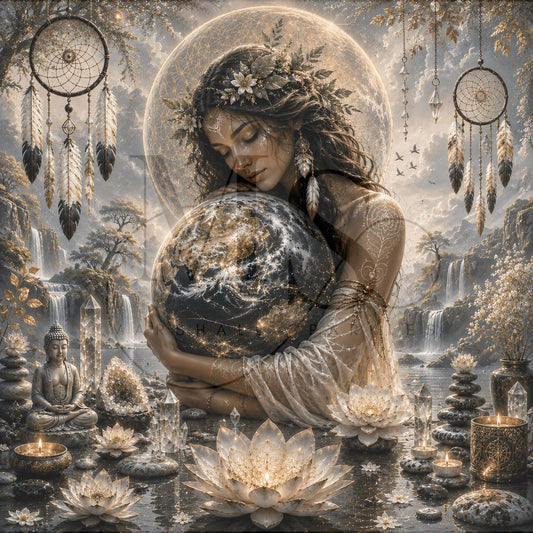 Mother Earth's Embrace © 60x60 by CrazyLoneWolf