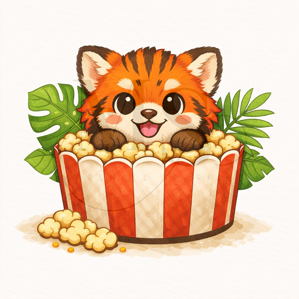 12 Months of Animal Popcorn © 30x30 (12 canvas + free birthday canvas)