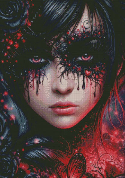 Crimson Veil © 60x85 by CrazyLoneWolf