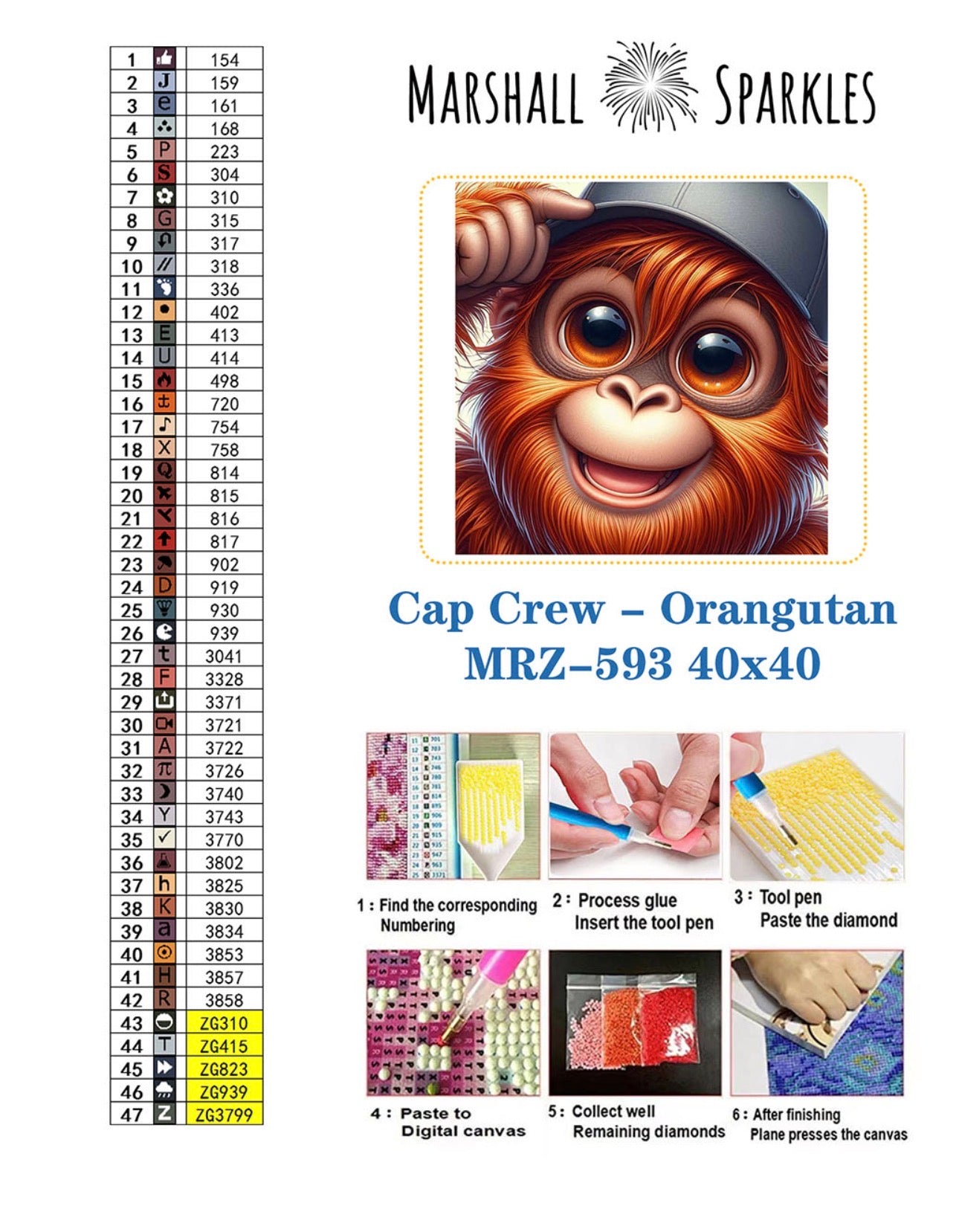 Cap Crew - Orangutan © 40x40 - (print to order)