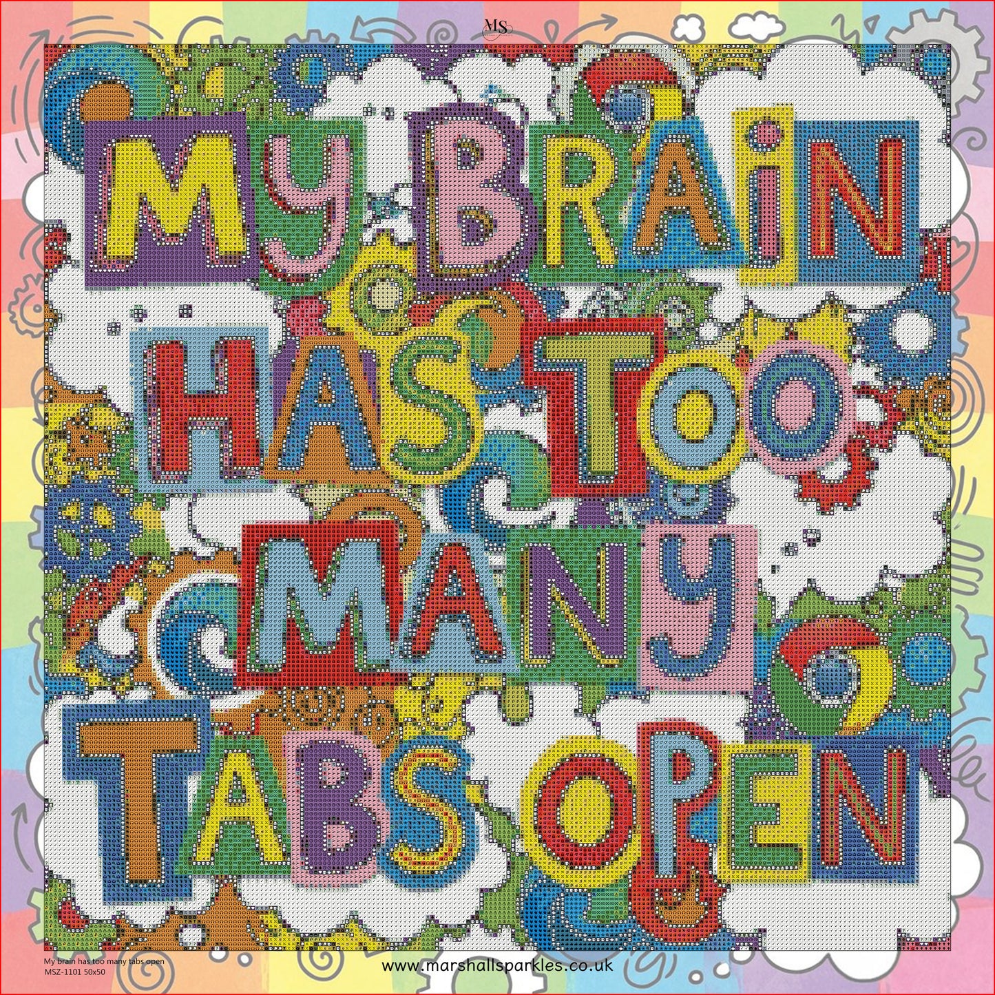 My brain has too many open tabs © 50x50