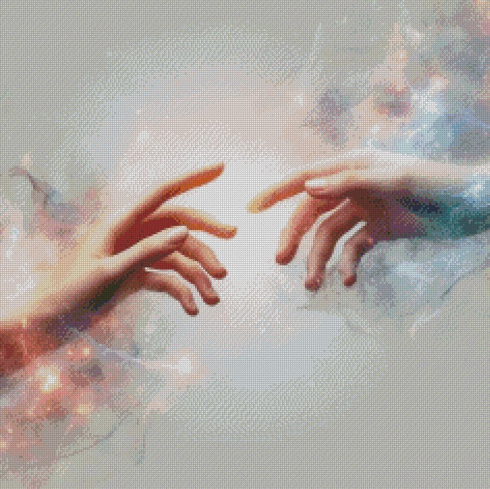 Mother and Child - The Almost Touch © 60x60