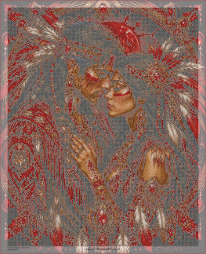 Crimson Soulmates © 60x75 by CrazyLoneWolf