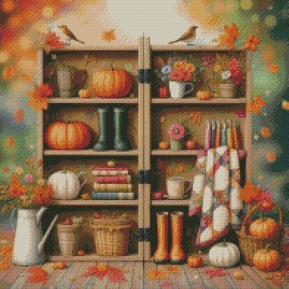 Spooky Bookshelf © 50x50