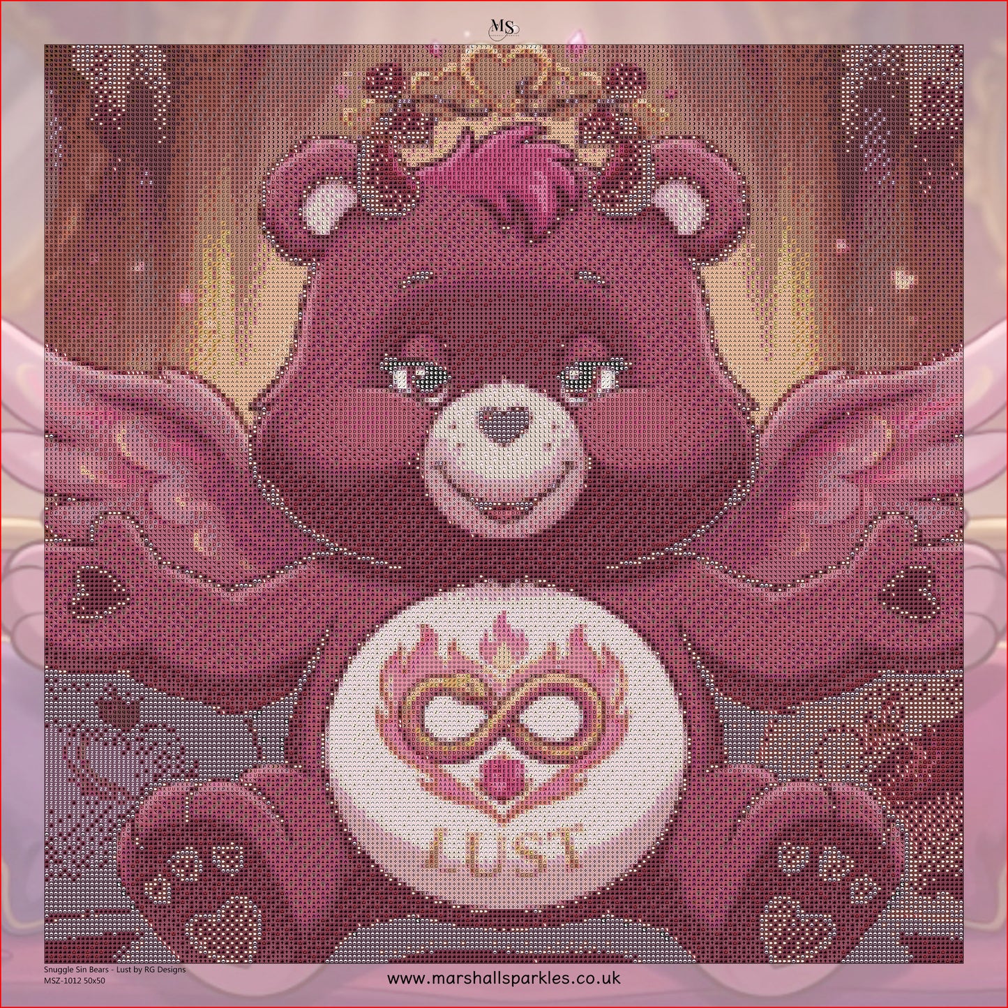 Snuggle Sin Bears - Lust ©  50x50 by RG Designs