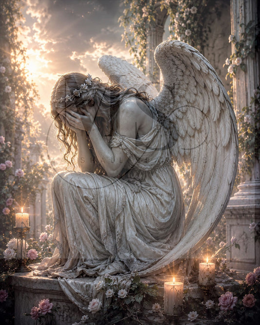 Tears of a Fallen Angel © 50x60 by KT Designs