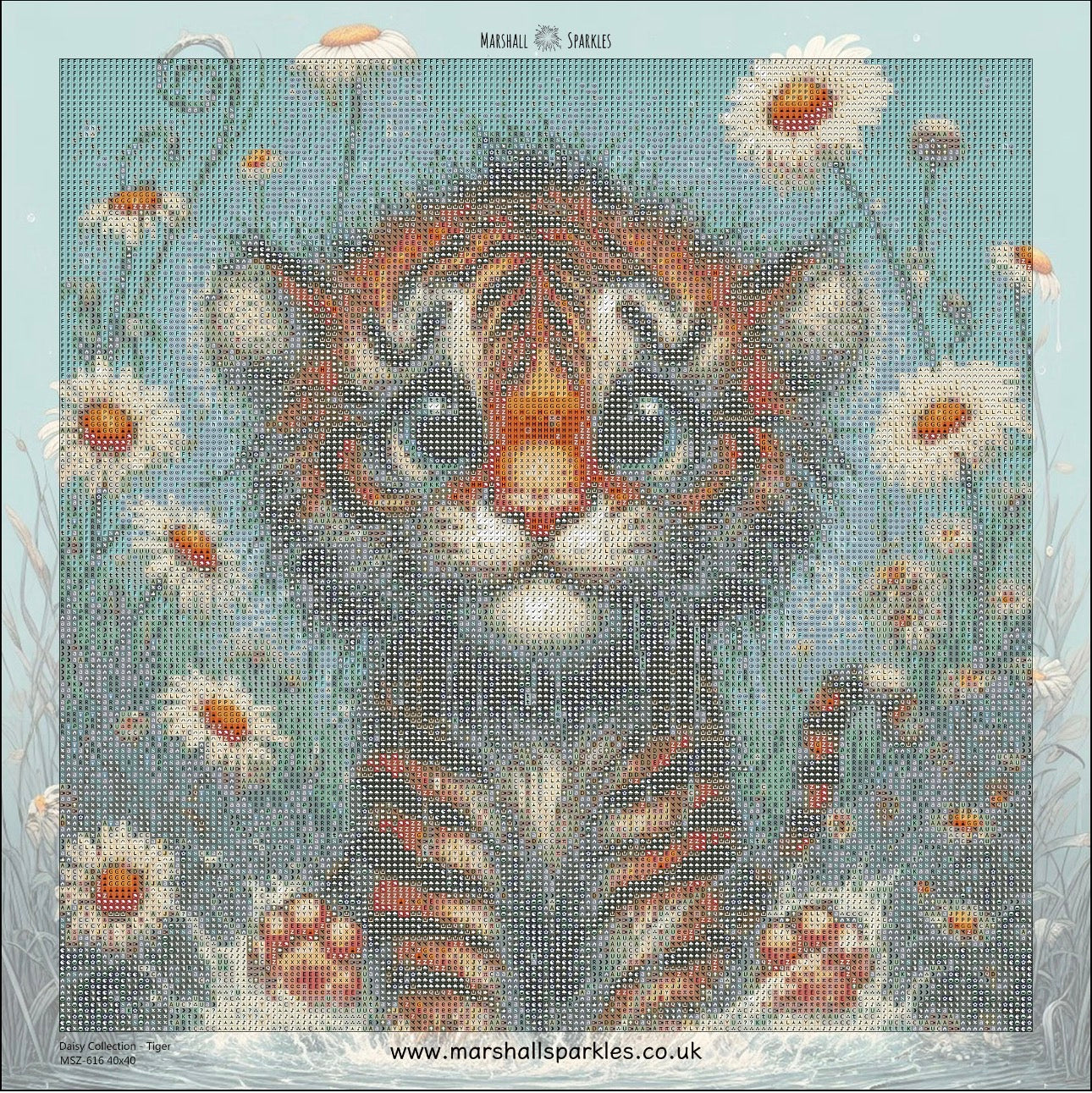 Daisy Collection - Tiger © 40x40