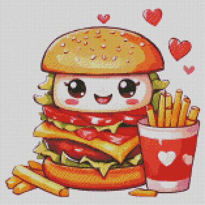 February Fast Food Love © 40x40 Square Full Fairy Drill