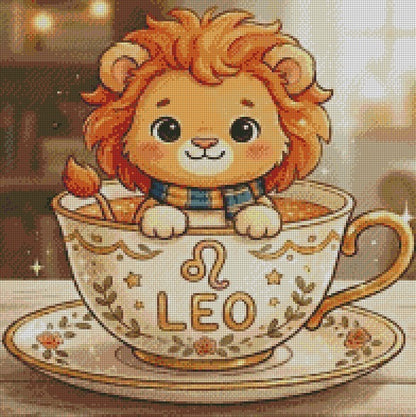 The Teacup Zodiac - Leo © 50x50 by RG Designs