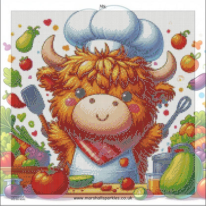 Highland Chef © 40x40 square fairy drill