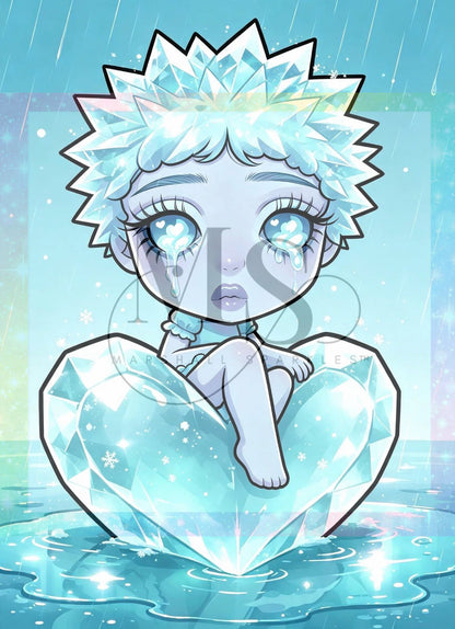 Glacielle Heartshard © 50x65 with Neon Drills