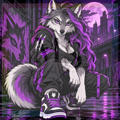 Violet the Wolf © 60x60 by CrazyLone Wolf