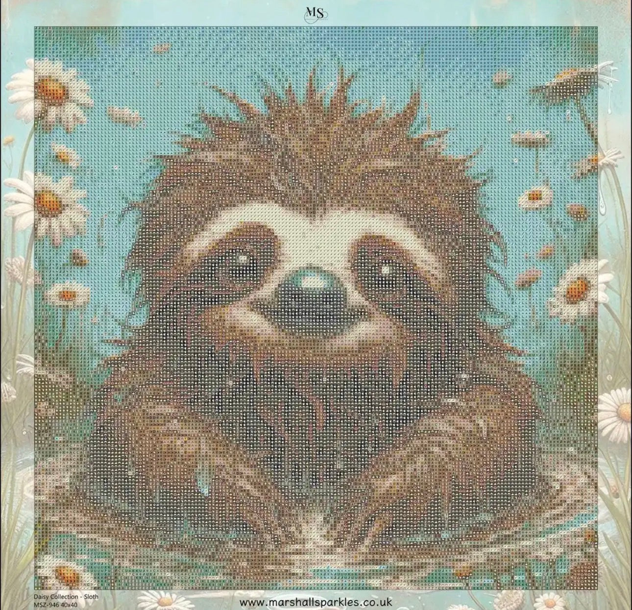 Daisy Collection - Sloth © 40x40