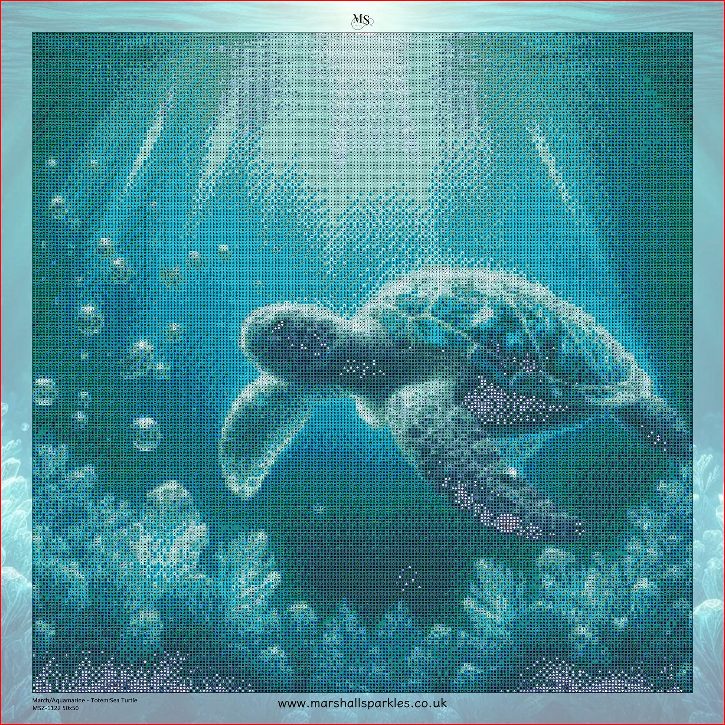 March/Aquamarine - Totem:Sea Turtle © 50x50