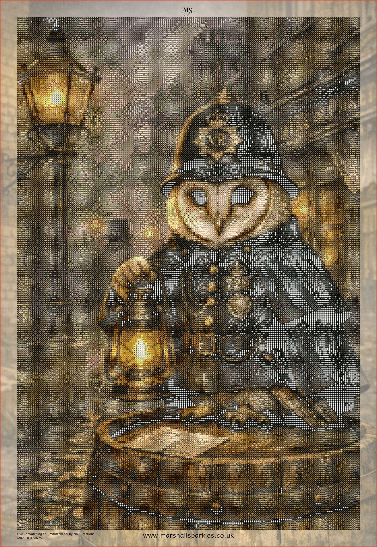 Owl Be Watching You, Whitechapel © 50x75 by NAT Art Creations