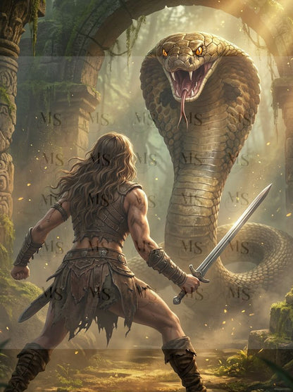 Battle of the Python © 60x80