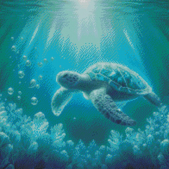 March/Aquamarine - Totem:Sea Turtle © 50x50