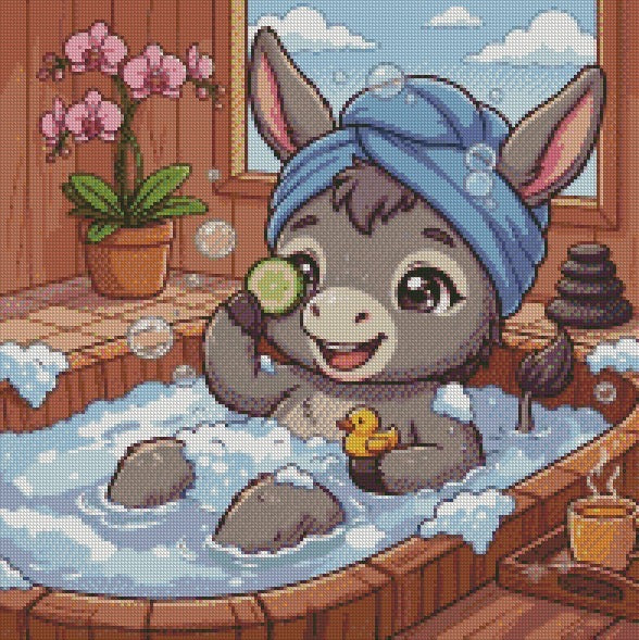 Donkey Day Spa © 50x50 by RG Designs