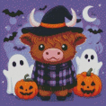 12 Months of Highland Cows © 30x30 free birthday canvas