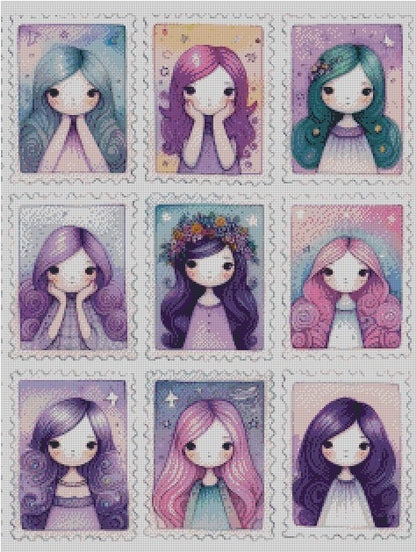 Gosh Girls Stamps © 60x80