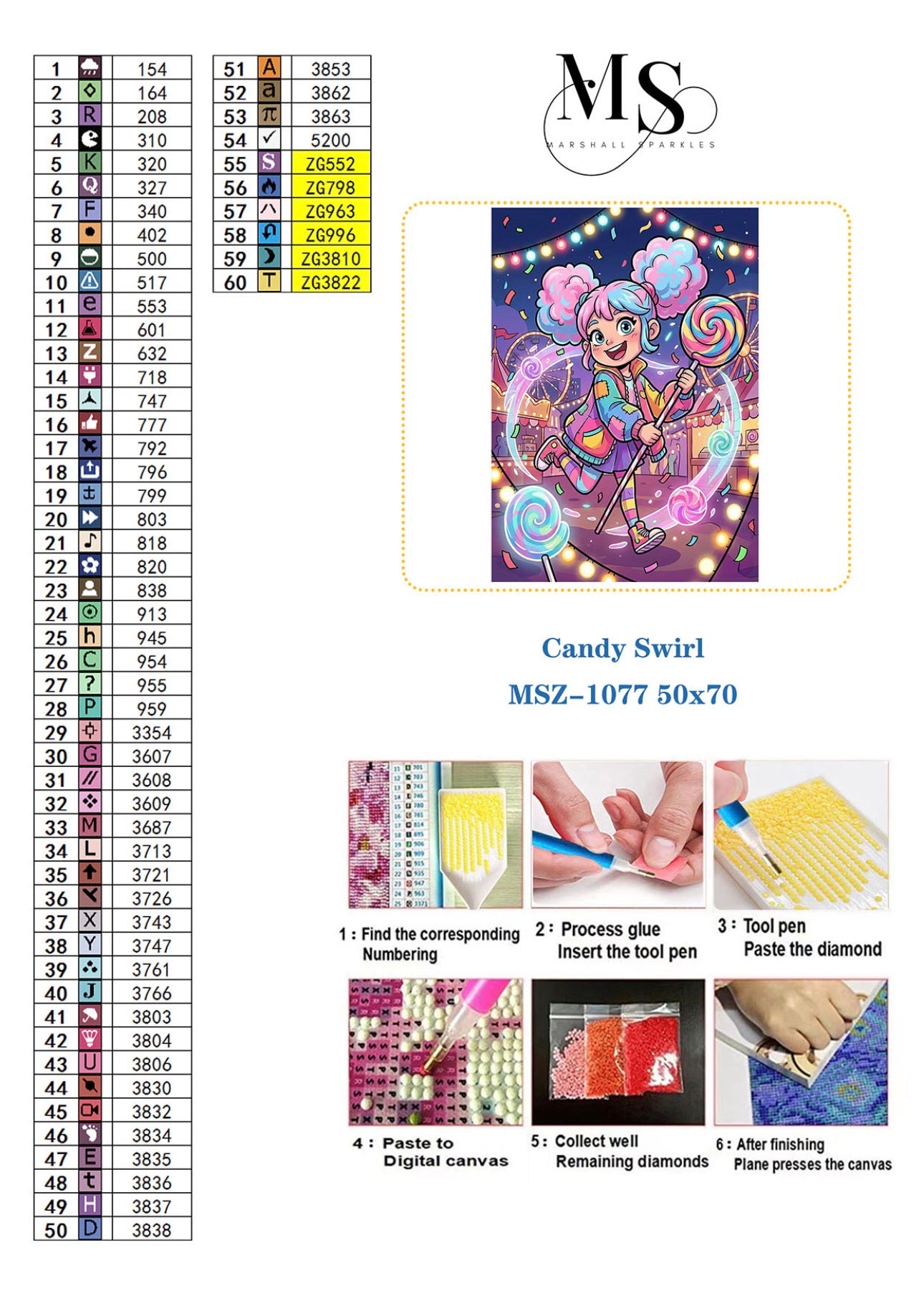 Candy Swirl © 50x70