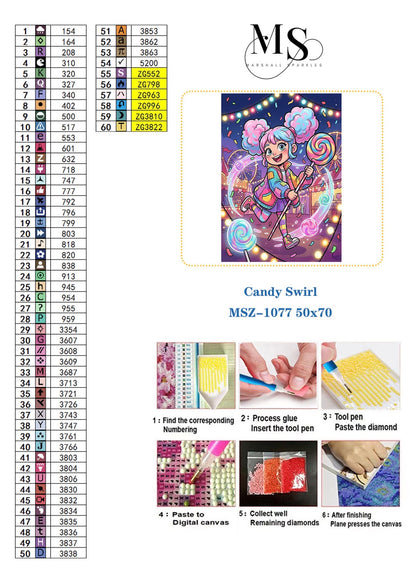 Candy Swirl © 50x70