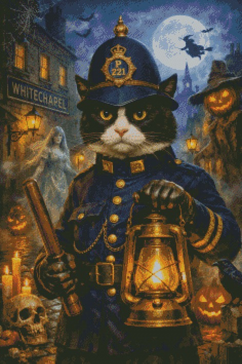 Constable Winston and the Ghosts of Whitechapel © 60x90 by NAT Art Creations