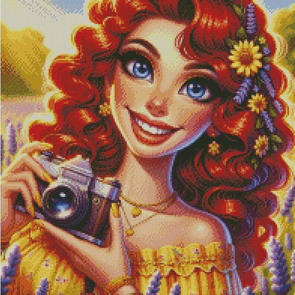 Lavender © 50x50 with fairy by Katie Mayo-Jackson