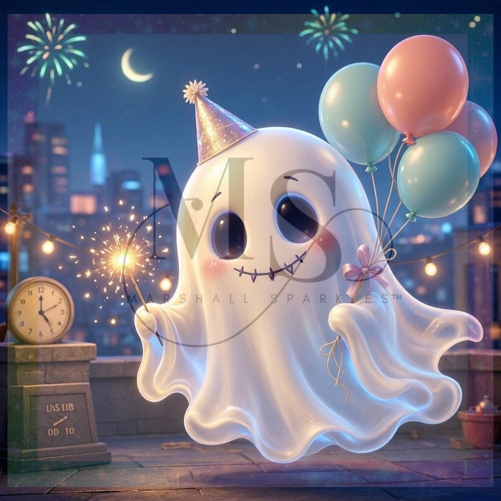 Boo New Year by Pumpkin © 40x40