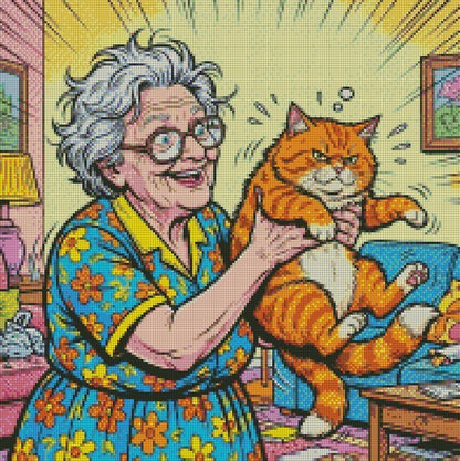 Crazy Cat Granny © 50x50