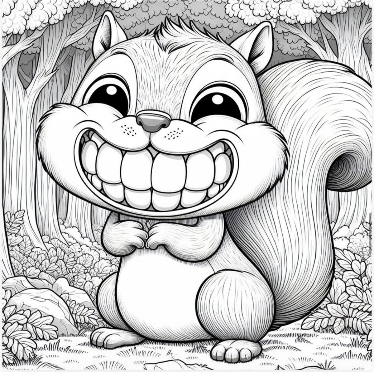 Squirrel Days Colouring Book PDF Download