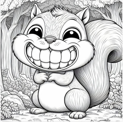 Squirrel Days Colouring Book PDF Download