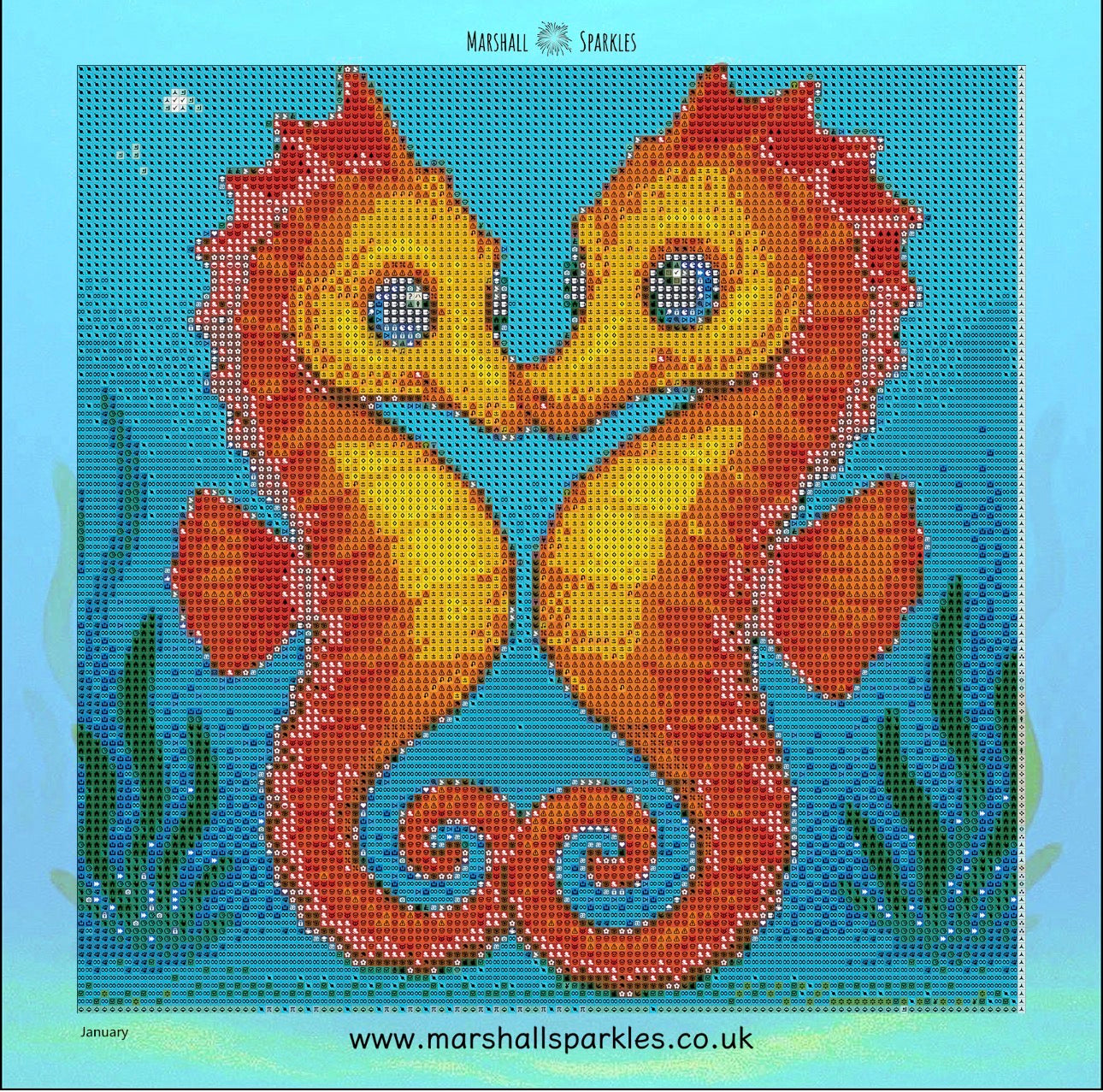 12 Months of Ocean © by Overton Designs 30x30 (PTO)