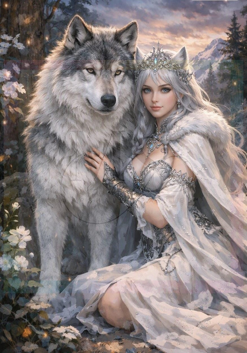 The Wolf Queen © 60x85 by Tally @ NAT Art Creations