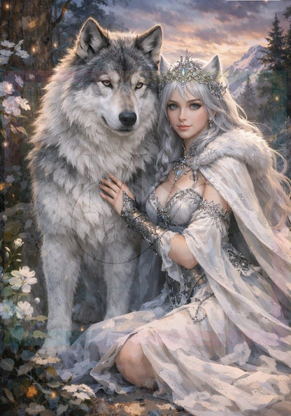 The Wolf Queen © 60x85 by Tally @ NAT Art Creations