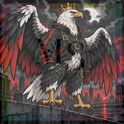 CROWNED EAGLE © 60x60 by CrazyLone Wolf