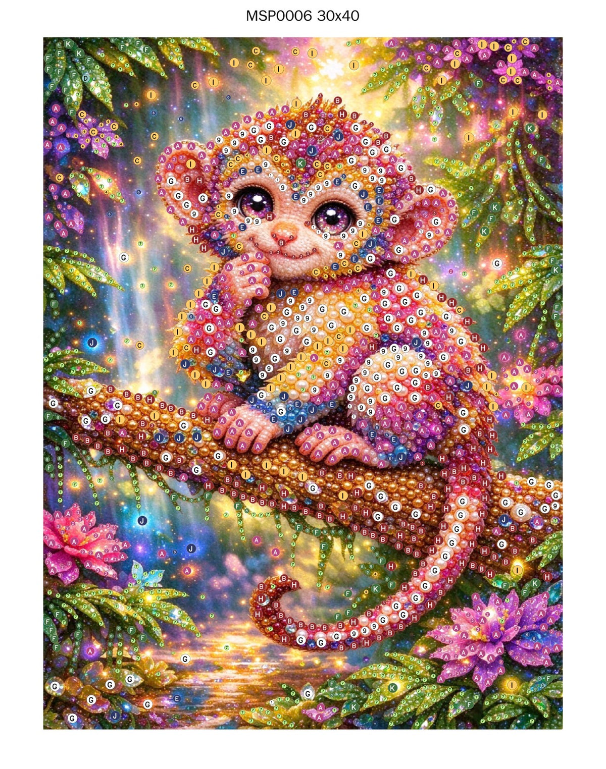 The Majestic Monkey © 30x40 Pearl Painting