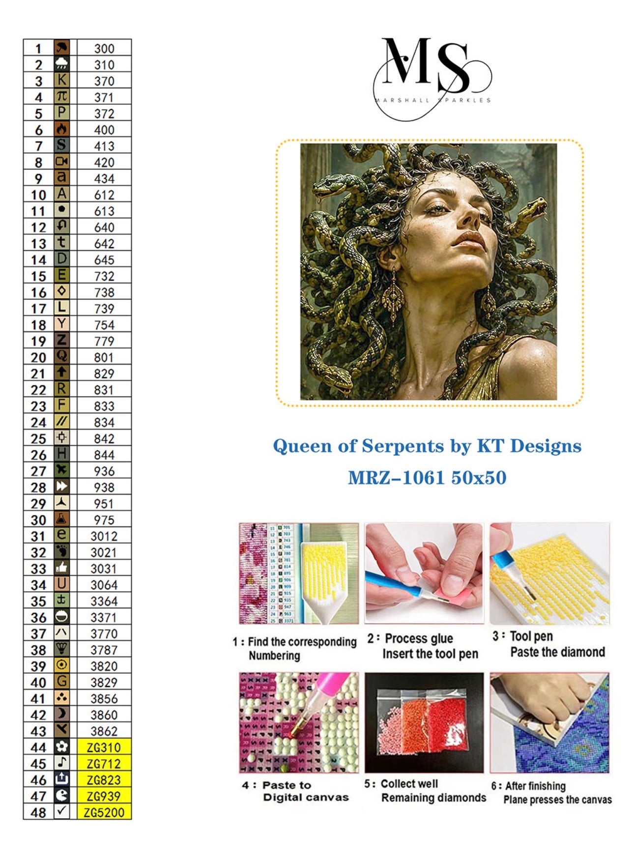 Queen of Serpents ©  50x50 by KT Designs