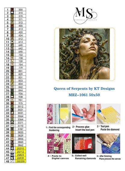 Queen of Serpents ©  50x50 by KT Designs