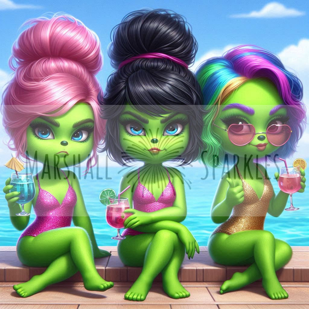 Sassy Beach Babes © 50x50